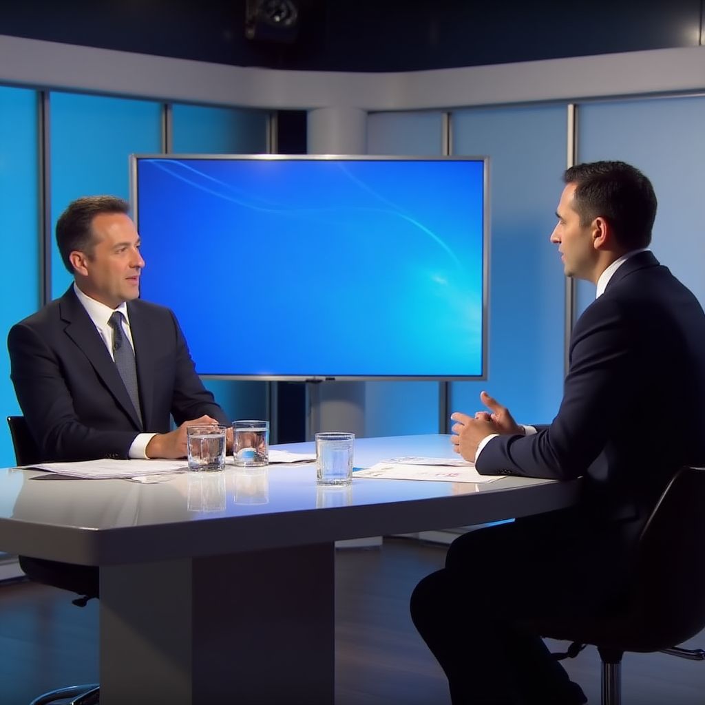 Entrevista televisiva sobre economía doméstica