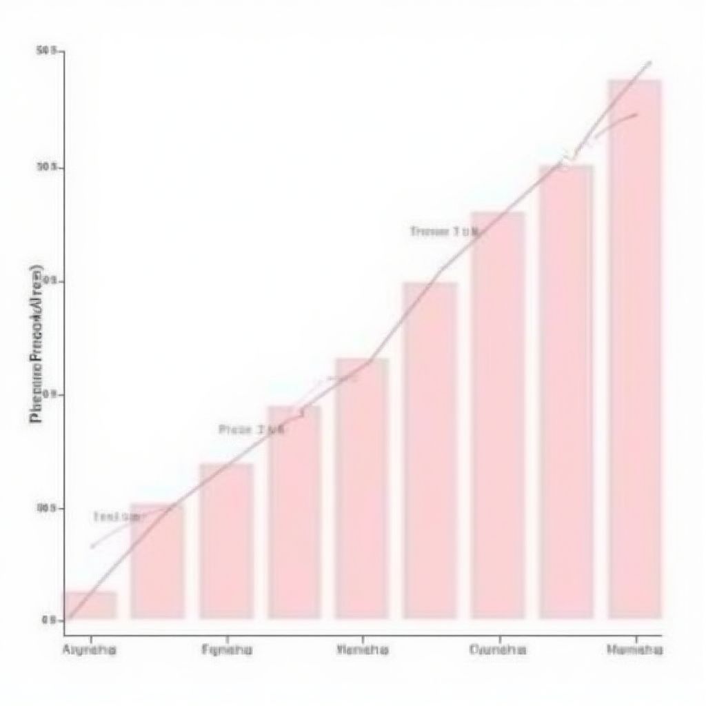 Gráfica de ahorro mensual progresivo